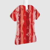 Aries〔占星術の〕十二宮図ストライプ オーナメント (正面)