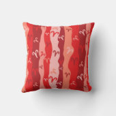 Aries〔占星術の〕十二宮図ストライプ クッション (裏面)