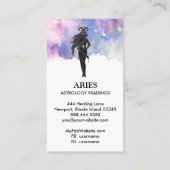 *～* ARIES〔占星術の〕十二宮図占星術の読み取り 名刺 (裏面)