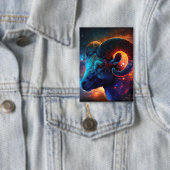 Aries〔占星術の〕十二宮図星印 – Rectangleボタン 缶バッジ (インサイチュ)