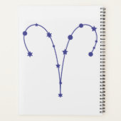 Aries〔占星術の〕十二宮図署名カレンダープランナー プランナー手帳 (裏面)