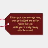 Aries〔占星術の〕十二宮図記号 ギフトタグ (裏面横)