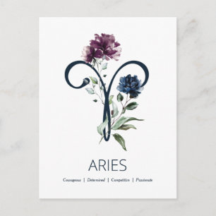 Aries〔占星術の〕十二宮図記号 ポストカード
