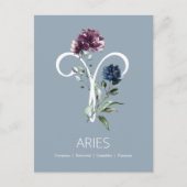 Aries〔占星術の〕十二宮図記号 ポストカード (正面)