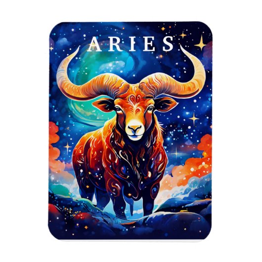 Aries〔占星術の〕十二宮図 マグネット (縦)