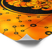 Aries〔占星術の〕十二宮図Sign Fire要素 ポスター (角)