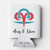 Aries and Libra Couples Zodiac Horoscope Astrology 缶クーラー (裏面)