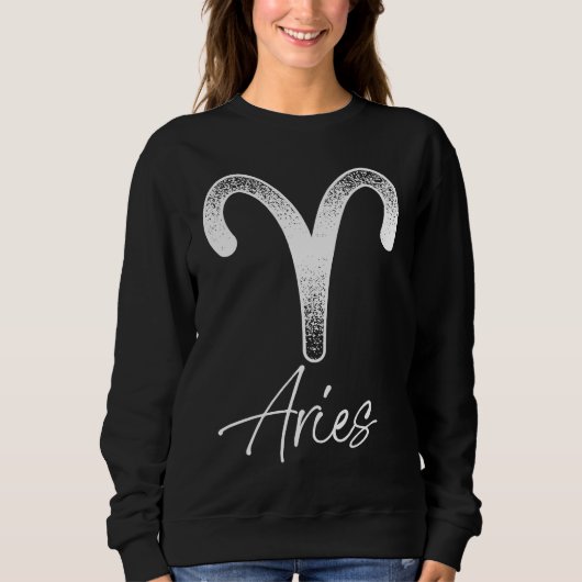Aries Astrology and Horoscope Zodiac Sign スウェットシャツ (正面)