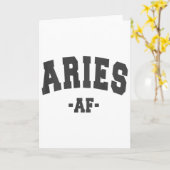 Aries Astrology Zodiac Sign Decorations Women Men  カード (黄色い花)