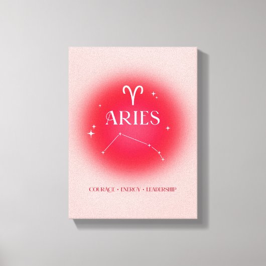 Aries aura キャンバスプリント (正面)