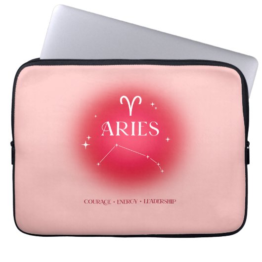 Aries aura ラップトップスリーブ (正面)