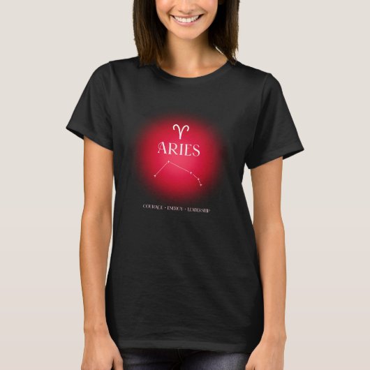 Aries aura  dark version tシャツ (正面)