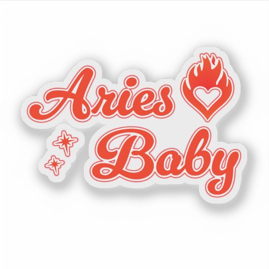 Aries baby  シール (正面)
