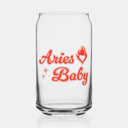 Aries baby glass ガラス缶 (正面)