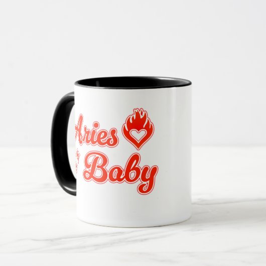 Aries baby mug マグカップ (正面左)