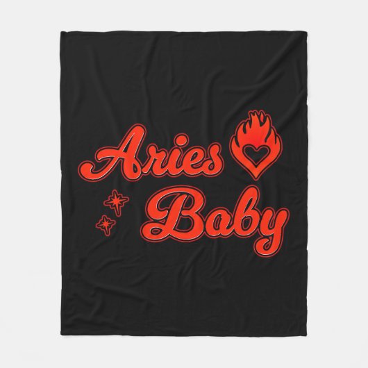 Aries baby polar blanket フリースブランケット (正面)