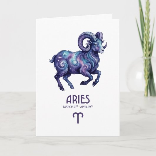 Aries Birthday Card シーズンカード (正面)