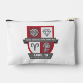 Aries Birthday Crest™ for April 1-19 アクセサリーポーチ (裏面)