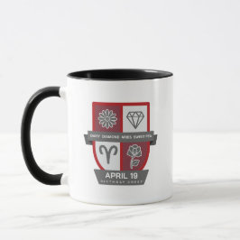 Aries Birthday Crest™ for April 1-19 Mug マグカップ