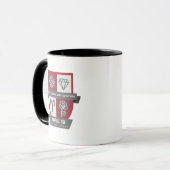 Aries Birthday Crest™ for April 1-19 Mug マグカップ (正面左)
