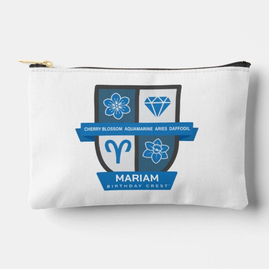 Aries Birthday Crest™ for March 21-31 アクセサリーポーチ (正面)