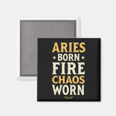 Aries Born Fire Worn  マグネット (正面/裏面)