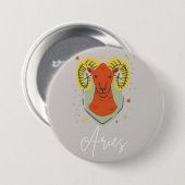 Aries button badge  缶バッジ (正面&裏面)
