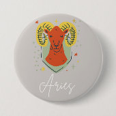 Aries button badge  缶バッジ (正面)