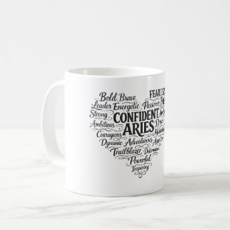 Aries Coffee Mug | Zodiac Word Cloud コーヒーマグカップ