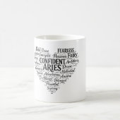 Aries Coffee Mug | Zodiac Word Cloud コーヒーマグカップ (中央)