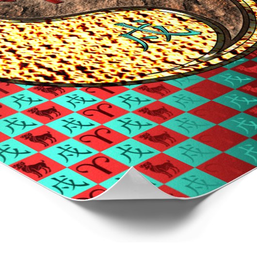 Aries & Earth Dog ポスター (角)