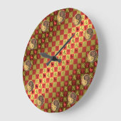 Aries & Earth Dragon ラージ壁時計 (傾斜)