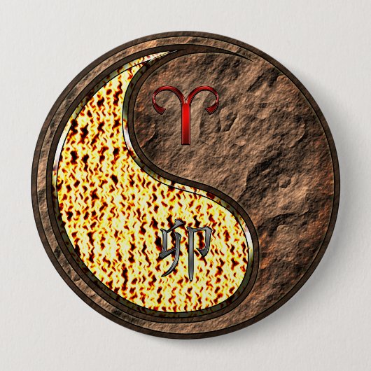 Aries & Earth Rabbit 缶バッジ (正面)