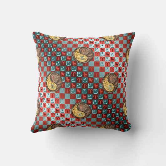 Aries & Earth Snake クッション (裏面)