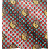 Aries & Earth Snake シャワーカーテン (正面)