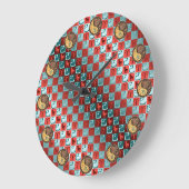 Aries & Earth Snake ラージ壁時計 (傾斜)