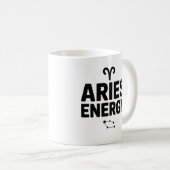 Aries Energy Mug – Zodiac Astrology Coffee Cup コーヒーマグカップ (正面右)