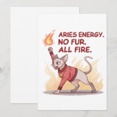 Aries Energy Sphynx Cat No Fur All Fire Art シーズンカード (正面/裏面)