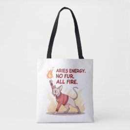 Aries Energy Sphynx Cat No Fur All Fire Art トートバッグ