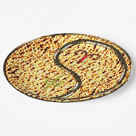 Aries & Fire Monkey ペーパープレート (アングル)