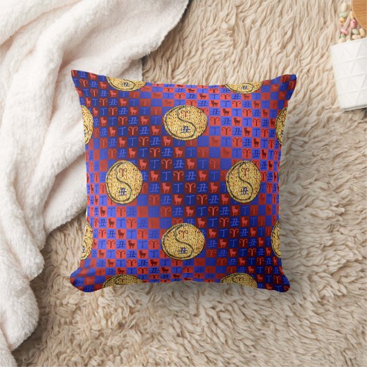 Aries & Fire Ox クッション (ブランケット)