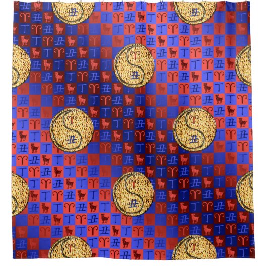 Aries & Fire Ox シャワーカーテン (正面)