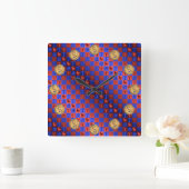 Aries & Fire Ox スクエア壁時計 (ホーム)