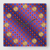 Aries & Fire Ox スクエア壁時計 (正面)