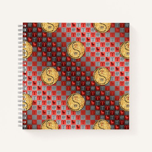 Aries & Fire Rabbit ノートブック (正面)