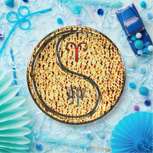 Aries & Fire Rabbit ペーパープレート (パーティー)