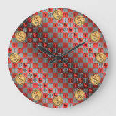 Aries & Fire Rabbit ラージ壁時計 (正面)