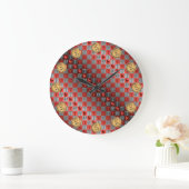 Aries & Fire Rabbit ラージ壁時計 (ホーム)