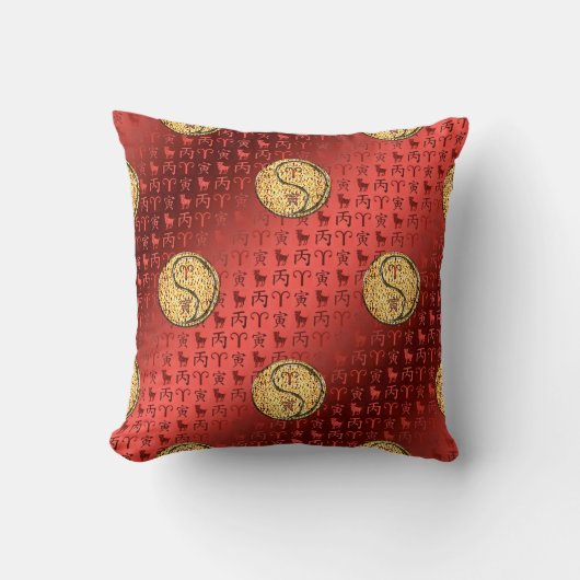 Aries & Fire Tiger クッション (正面)