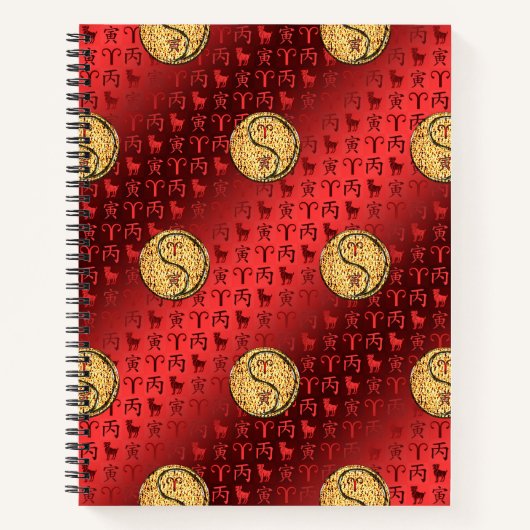 Aries & Fire Tiger ノートブック (正面)